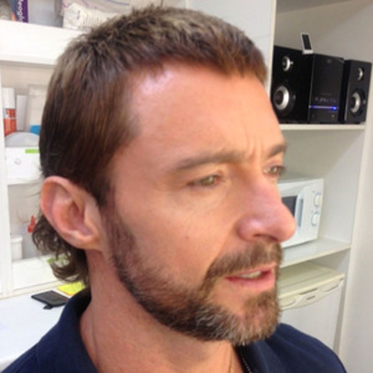 Yikes Hugh Jackman Has A Mullet E News